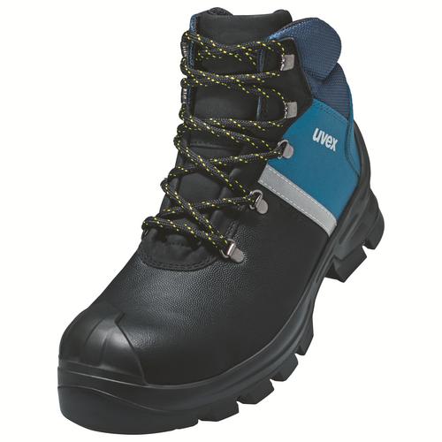 [6513.3-35] 65133 - uvex 2 construction Chaussure de sécurité S3  noir, bleu Largeur 12 (35)