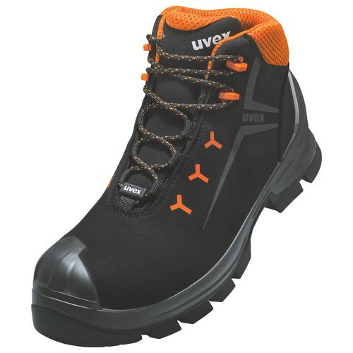 [6525.2-35] 65252 - uvex 2 MACSOLEÂ® Chaussure de sécurité S3  noir, orange Largeur 11 (35)