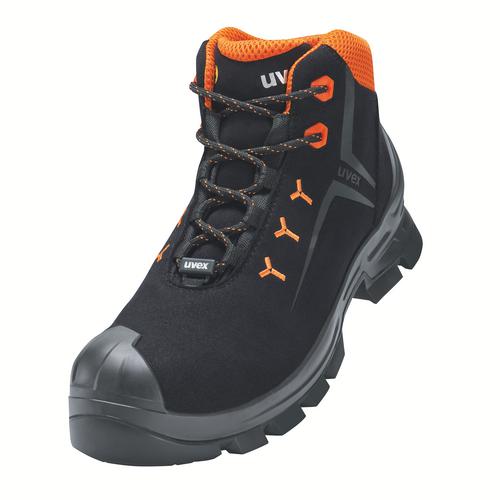 [6529.3-35] 65293 - uvex 2 MACSOLEÂ® Chaussure de sécurité S3  noir, orange Largeur 12 (35)