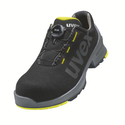 [6566.8-35] 65668 - uvex 1 Chaussures basses S2  noir, jaune Largeur 11 (35)