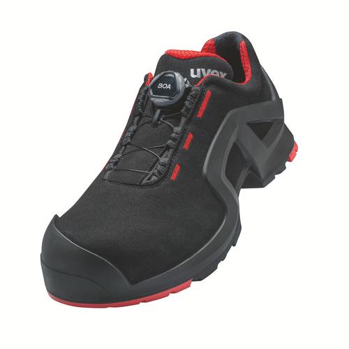 [6567.1-35] 65671 - uvex 1 support Chaussures basses S3  noir, rouge Largeur 10 (35)