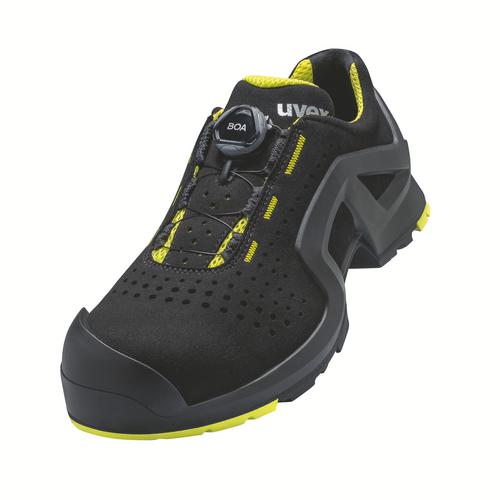 [6568.1-35] 65681 - uvex 1 support Chaussures basses S1P  noir, jaune Largeur 10 (35)
