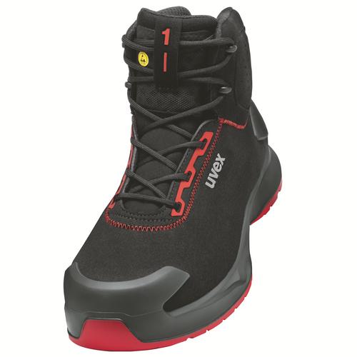 [6804.3-35] 68043 - uvex 1 x-craft Chaussure de sécurité S3L  noir, rouge Largeur 12 (35)