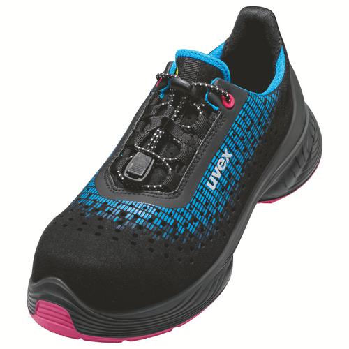 [6826.7-35] 68267 - uvex 1 G2 Chaussures basses S1  noir, bleu, rose Largeur 10 (35)