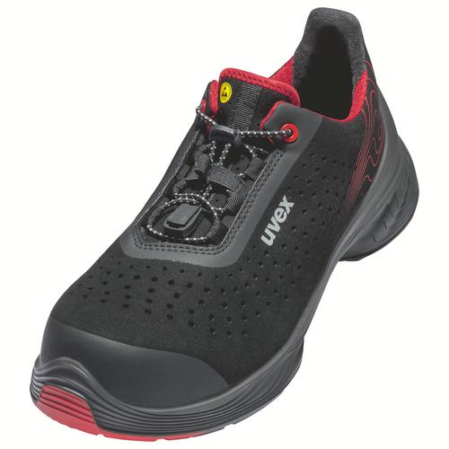 [6837.3-35] 68373 - uvex 1 G2 Chaussures basses S1P  noir, rouge Largeur 12 (35)