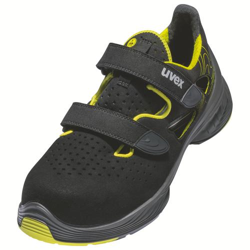 [6842.8-35] 68428 - uvex 1 G2 Sandales S1  noir, jaune Largeur 11 (35)