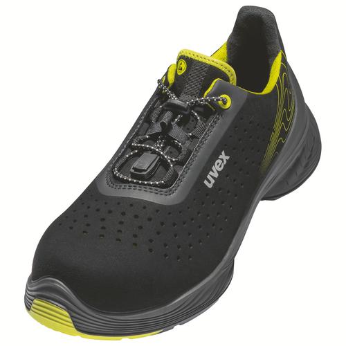 [6843.7-35] 68437 - uvex 1 G2 Chaussures basses S1  noir, jaune Largeur 10 (35)