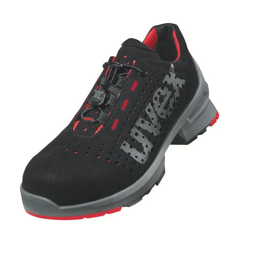 [8546.7-35] 85467 - uvex 1 Chaussures basses S1  noir, rouge Largeur 10 (35)