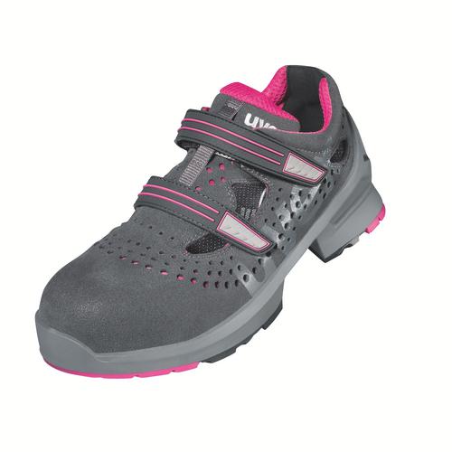 [8560.7-35] 85607 - uvex 1 ladies Sandales S1  gris, rose Largeur 10 (35)