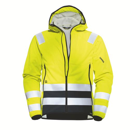 89382 - Veste Softshell uvex protection flash jaune, gris, jaune signalisation