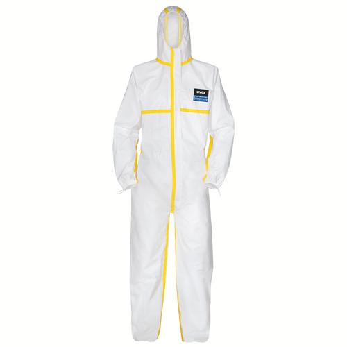 [89843-S] 89843 - uvex Non réutilisable (NR) Combinaison blanc, (S)