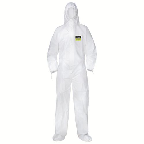 [98759-S] 98759 - uvex Non réutilisable (NR) Combinaison blanc, (S)