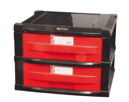 [A0002930] 2 DRAWERS CONSOLE 380 X 400 X 240 mm