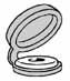 [A0004741] WHITE "CHAPO®" COVER FOR NUMBER PLATES RIVET